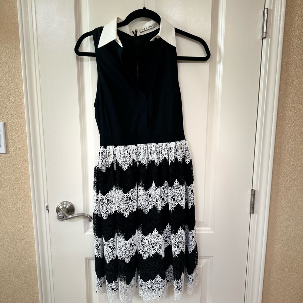 Alice and Olivia black and white. Feels like the show The Marvelous Mrs Maisel.
